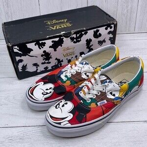 RARE Vans Disney Era Mickey Friends Shoes Sneakers in Womens Size 10.5 with Box